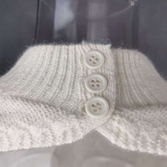 Long Sleeve Turtleneck Sweater Dress Open Back Mini Dress - Beige - Picture 10 of 14